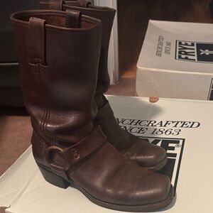 Frye Dark Brown Western Boots